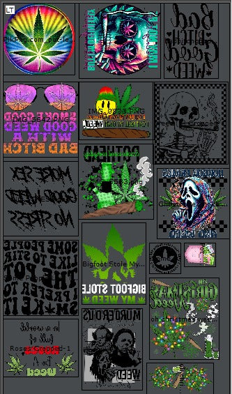 Mary-J Theme GANGSHEET 36X60CUSTOM GANG SHEET DTF Heat Transfer