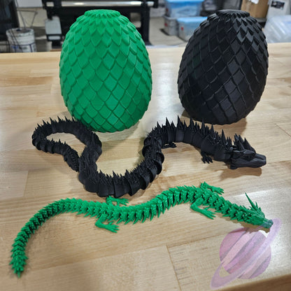 3D PRINTED DRAGONS AND EGGS (3 SIZES)