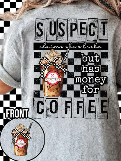SUSPECT COFFEE COLLECTION DOUBLE SIDED TEE (MULTIPLE OPTIONS)