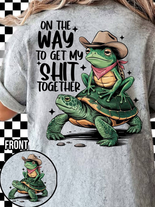 ON THE WAY- DOUBLE SIDED TEE
