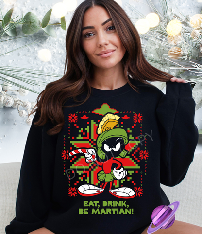 EAT DRINK MARTIAN CREWNECK SWEATSHIRT