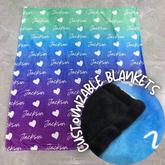 CUSTOM NAME/SPORT BLANKET-PREORDER CLOSING 9/25