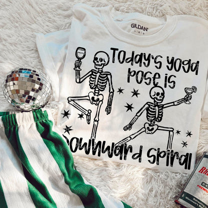 DOWNWARD SPIRAL TEE