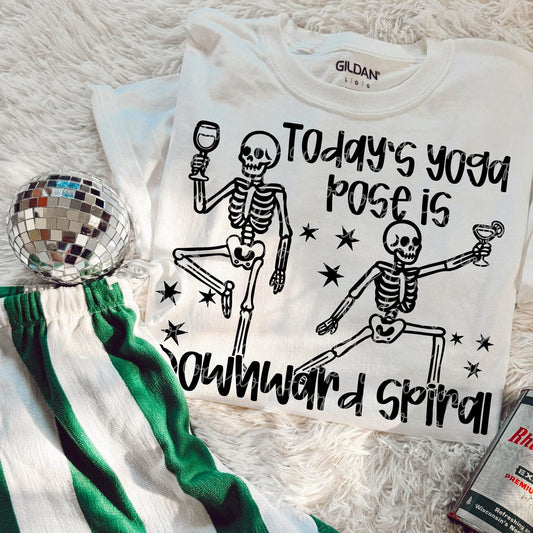 DOWNWARD SPIRAL TEE