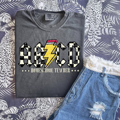 AABCD CHECKERED TEE COLLECTION - LEAVE A NOTE WITH YOUR OPTION
