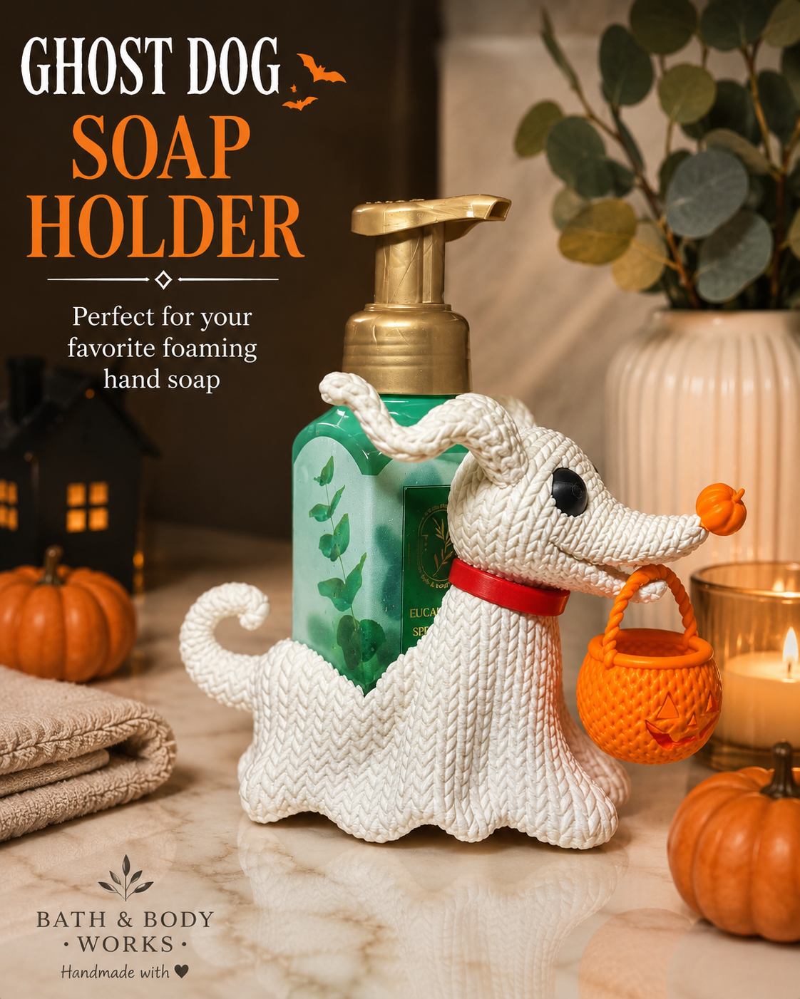 GHOST DOG BBW SOAP HOLDER- 3D PRINTED