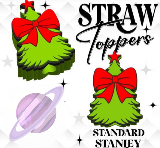 BOW TREE- 3D PRINTED STRAW CHARM