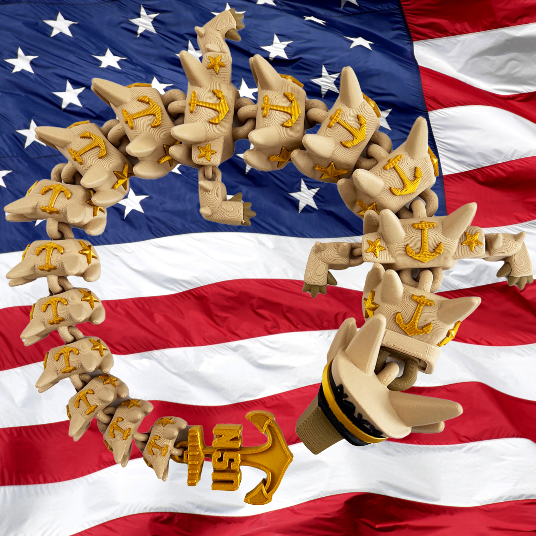 3D PRINTED NAVY DRAGON