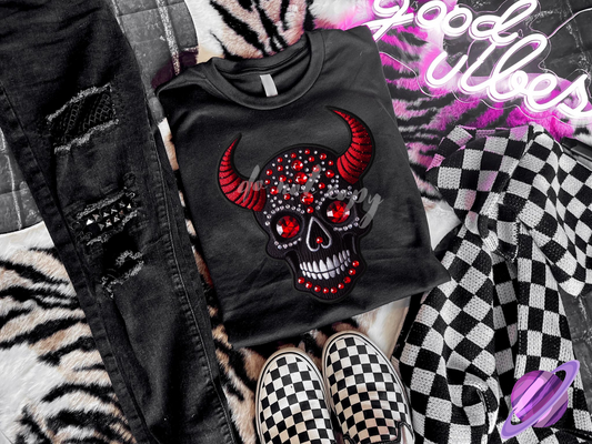 BLING SKULL 4 UNISEX TEE ADULTS/KIDS