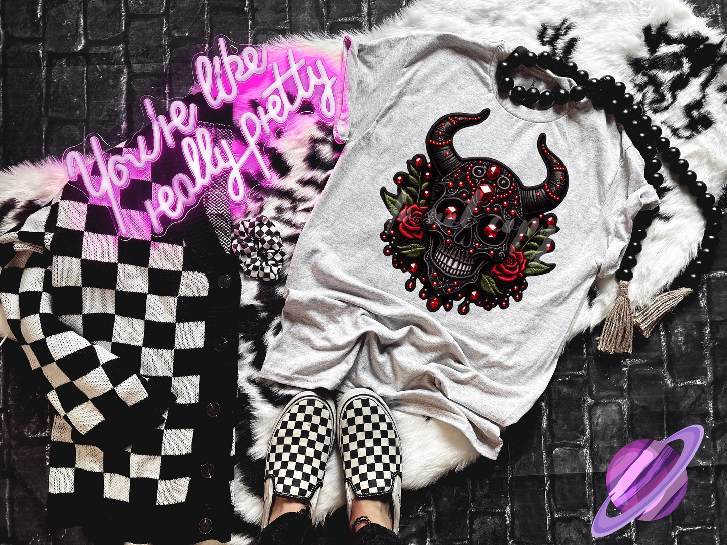 BLING SKULL 11 UNISEX TEE ADULTS/KIDS