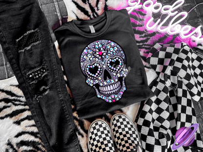 BLING SKULL 3 UNISEX TEE ADULTS/KIDS