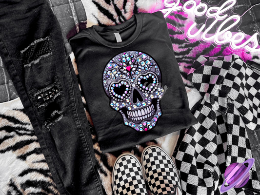 BLING SKULL 3 UNISEX TEE ADULTS/KIDS