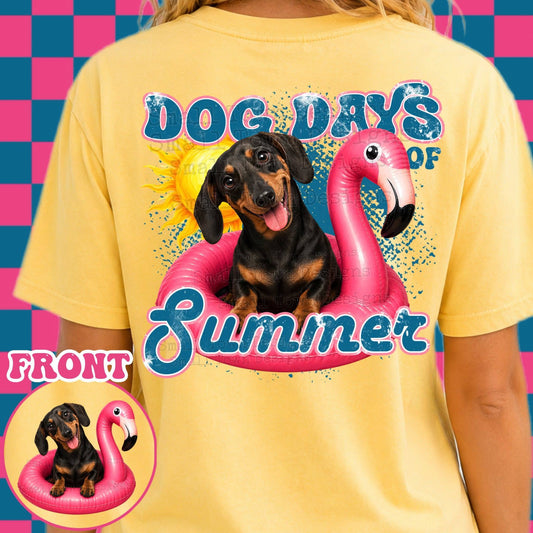 DOG DAYS OF SUMMER DOUBLE SIDED TEE