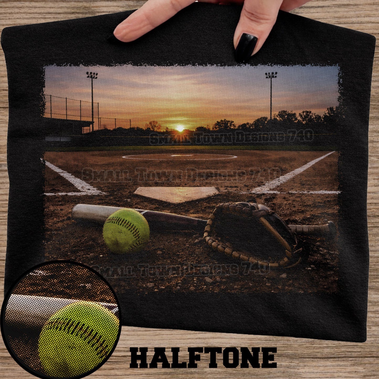 HALF TONE BALL FEILD TEE