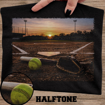 HALF TONE BALL FEILD TEE