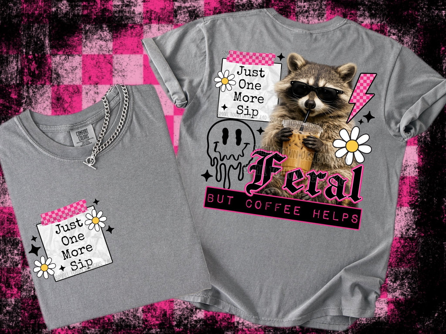 COFFEE HELPS DOUBLE SIDED TEE