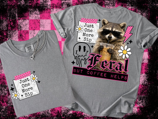 COFFEE HELPS DOUBLE SIDED TEE