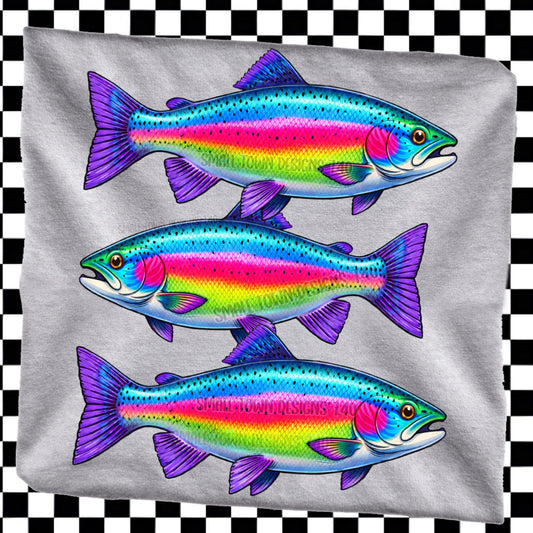 3 NEON FISH TEE