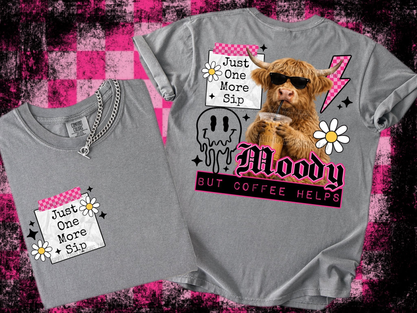 COFFEE HELPS DOUBLE SIDED TEE