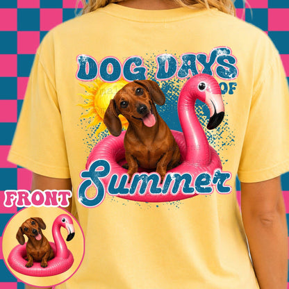 DOG DAYS OF SUMMER DOUBLE SIDED TEE