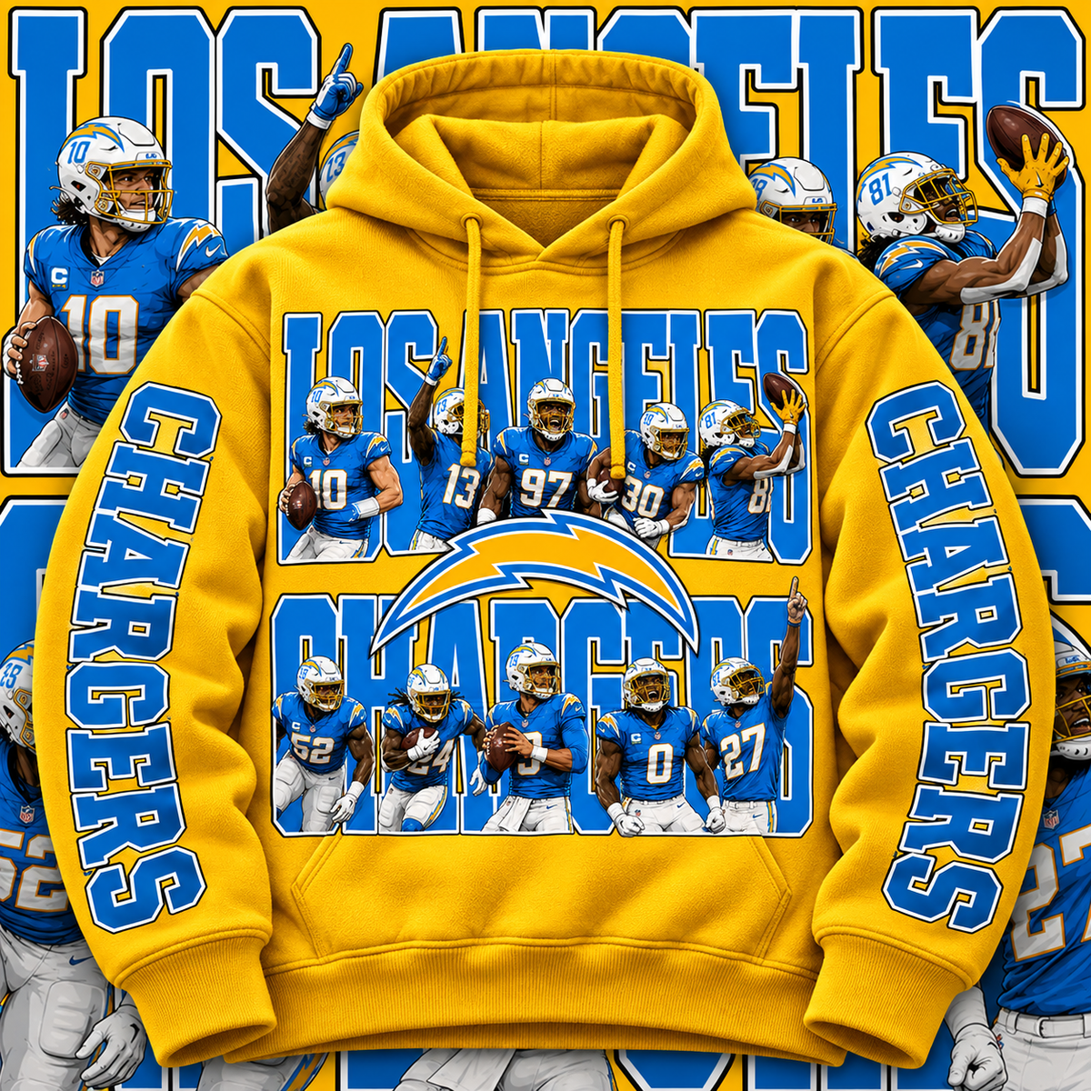 PRO FBALL HOODIE COLLECTION W/ SLEEVE PRINT GROUP 1