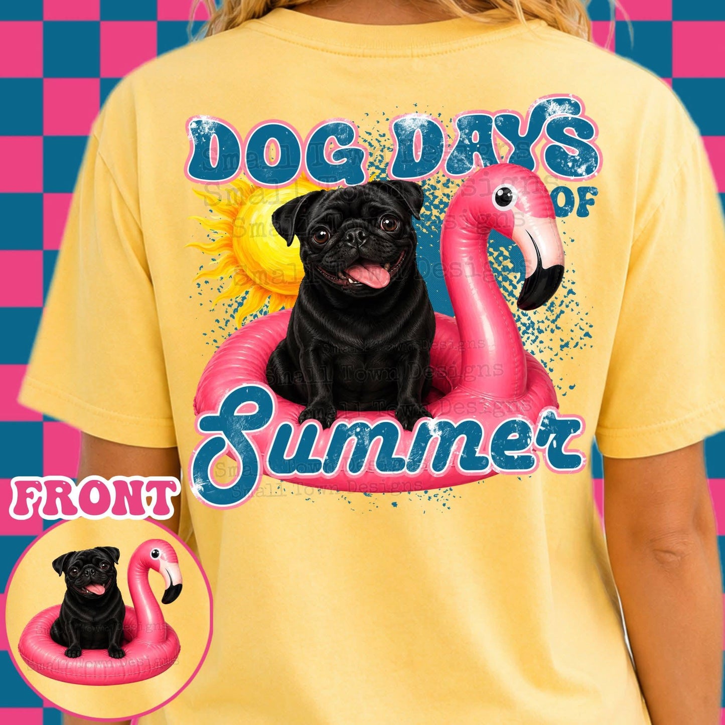 DOG DAYS OF SUMMER DOUBLE SIDED TEE