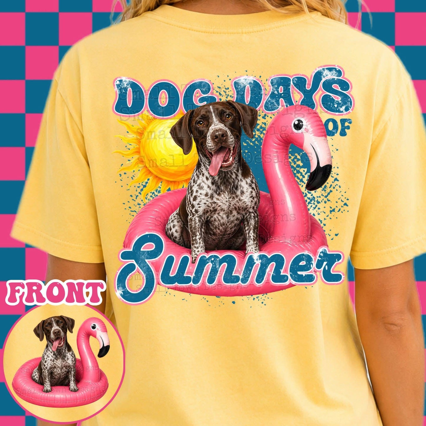DOG DAYS OF SUMMER DOUBLE SIDED TEE