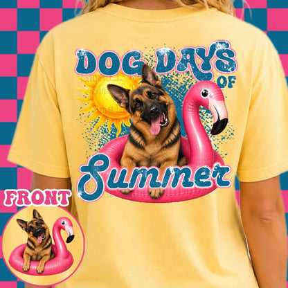 DOG DAYS OF SUMMER DOUBLE SIDED TEE