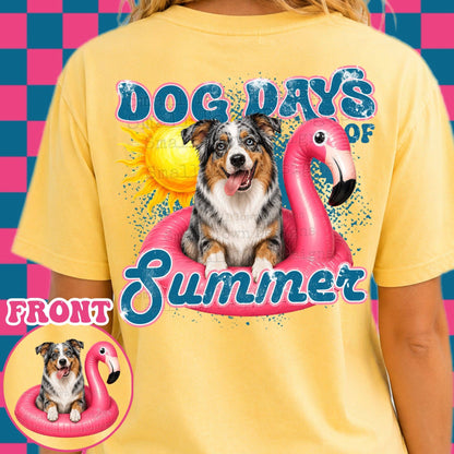 DOG DAYS OF SUMMER DOUBLE SIDED TEE