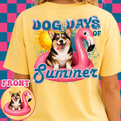 DOG DAYS OF SUMMER DOUBLE SIDED TEE