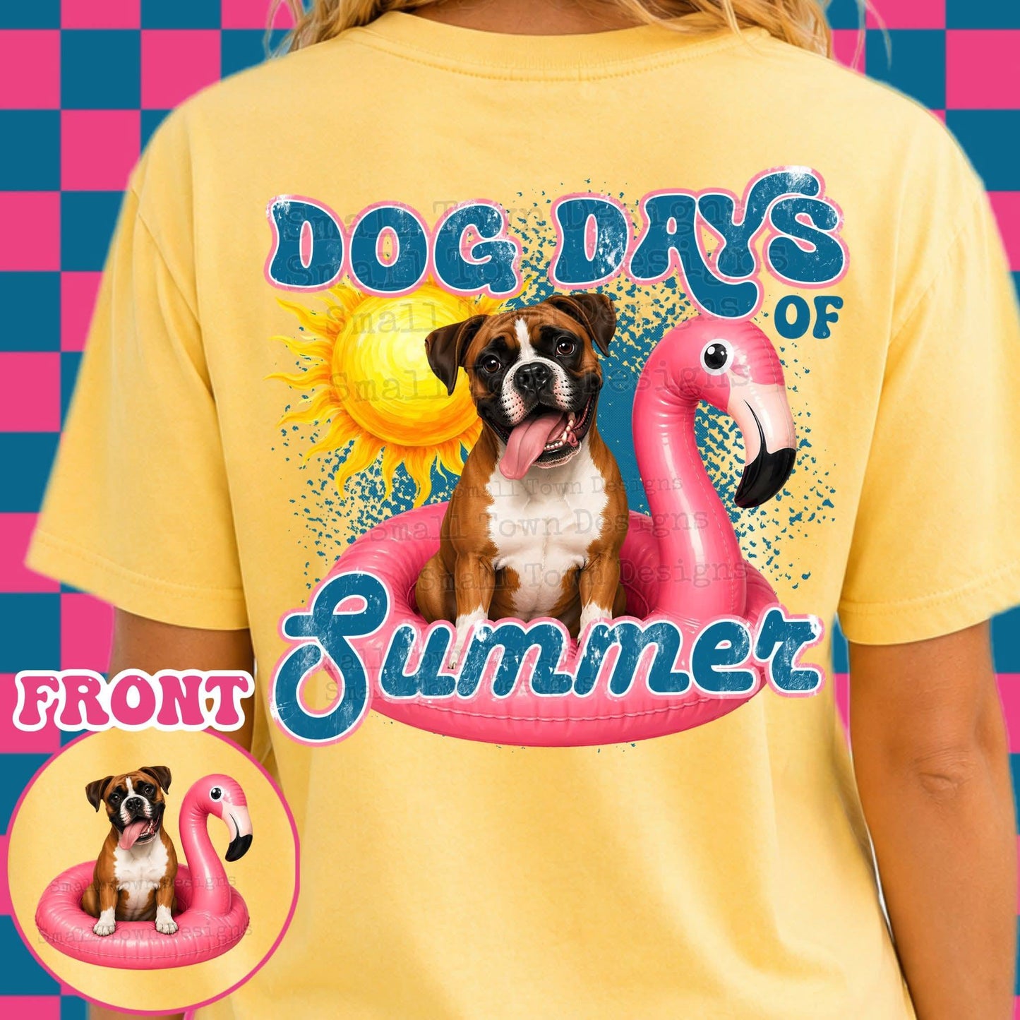 DOG DAYS OF SUMMER DOUBLE SIDED TEE