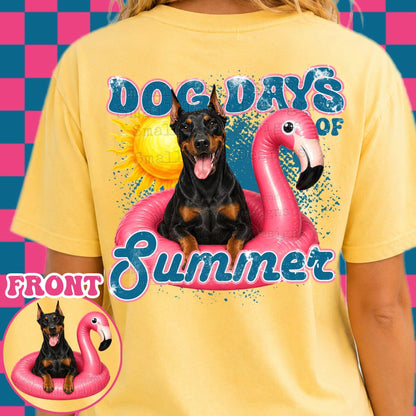 DOG DAYS OF SUMMER DOUBLE SIDED TEE