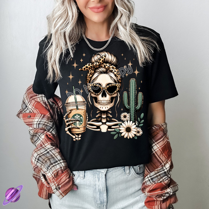 DESERT COFFEE SKELE TEE