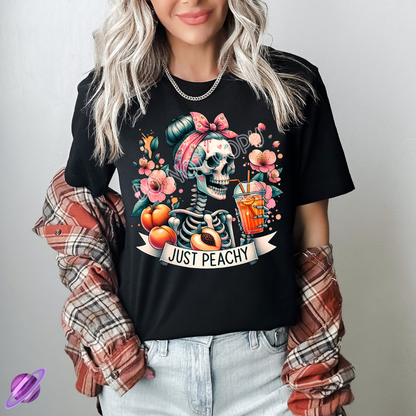 JUSTY PEACHY SKELE TEE