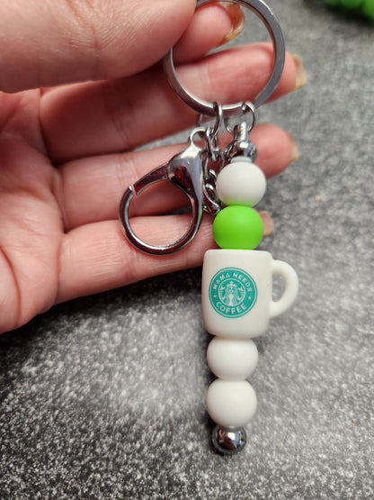 Ghost Silicone Beaded Pen or Keychain