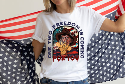 ONE TWO FREEDOM- UNISEX TEE ADULTS/KIDS