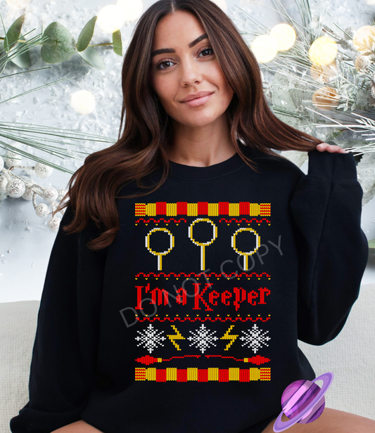 IM A KEEPER CREWNECK SWEATSHIRT