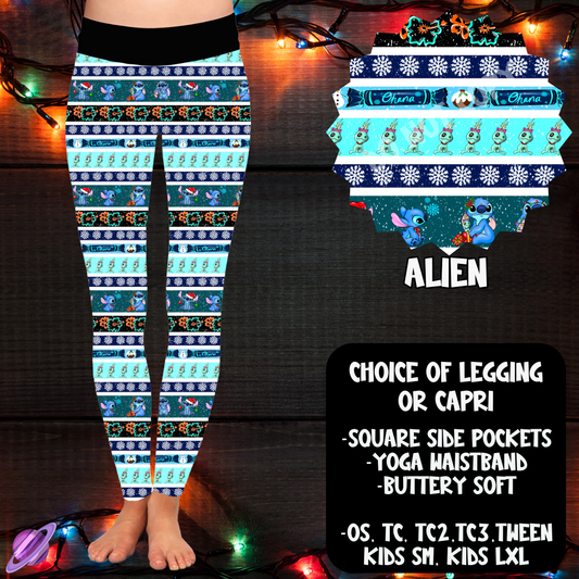 ALIEN - LEGGING/CAPRI XMAS SWEATER RUN CLOSING 10/30