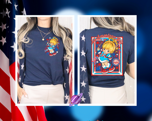 ALL AMERICAN GIRL DOUBLE SIDED TEE