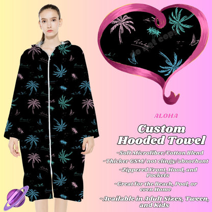 ALOHA- HOODED TOWEL- PREORDER CLOSING 4/27