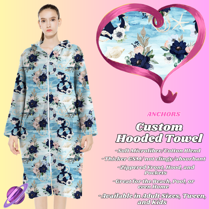 ANCHORS- HOODED TOWEL- PREORDER CLOSING 4/27