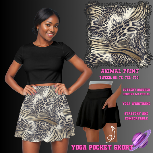 ANIMAL PRINT-SKORT 4 PREORDER CLOSING 2/13