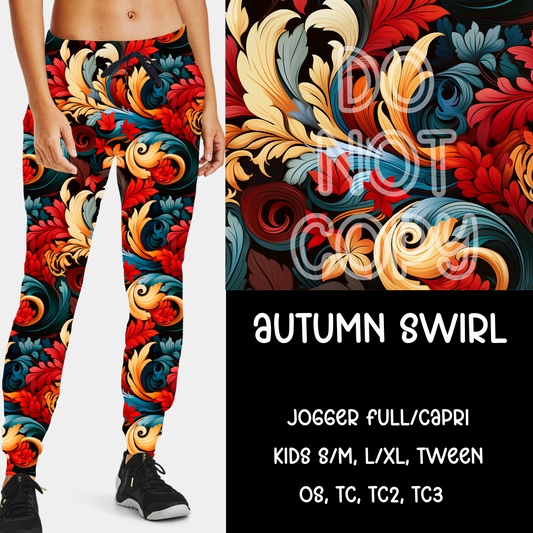 AUTUMN SWIRL - THANKFUL MINI - JOGGER /CAPRI PREORDER CLOSING 9/6