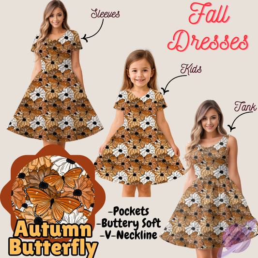 AUTUMN BUTTERFLY- FALL DRESS PREORDER- CLOSING 9/12