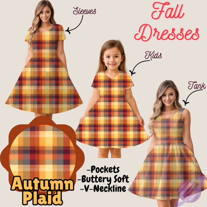 AUTUMN PLAID- FALL DRESS PREORDER- CLOSING 9/12