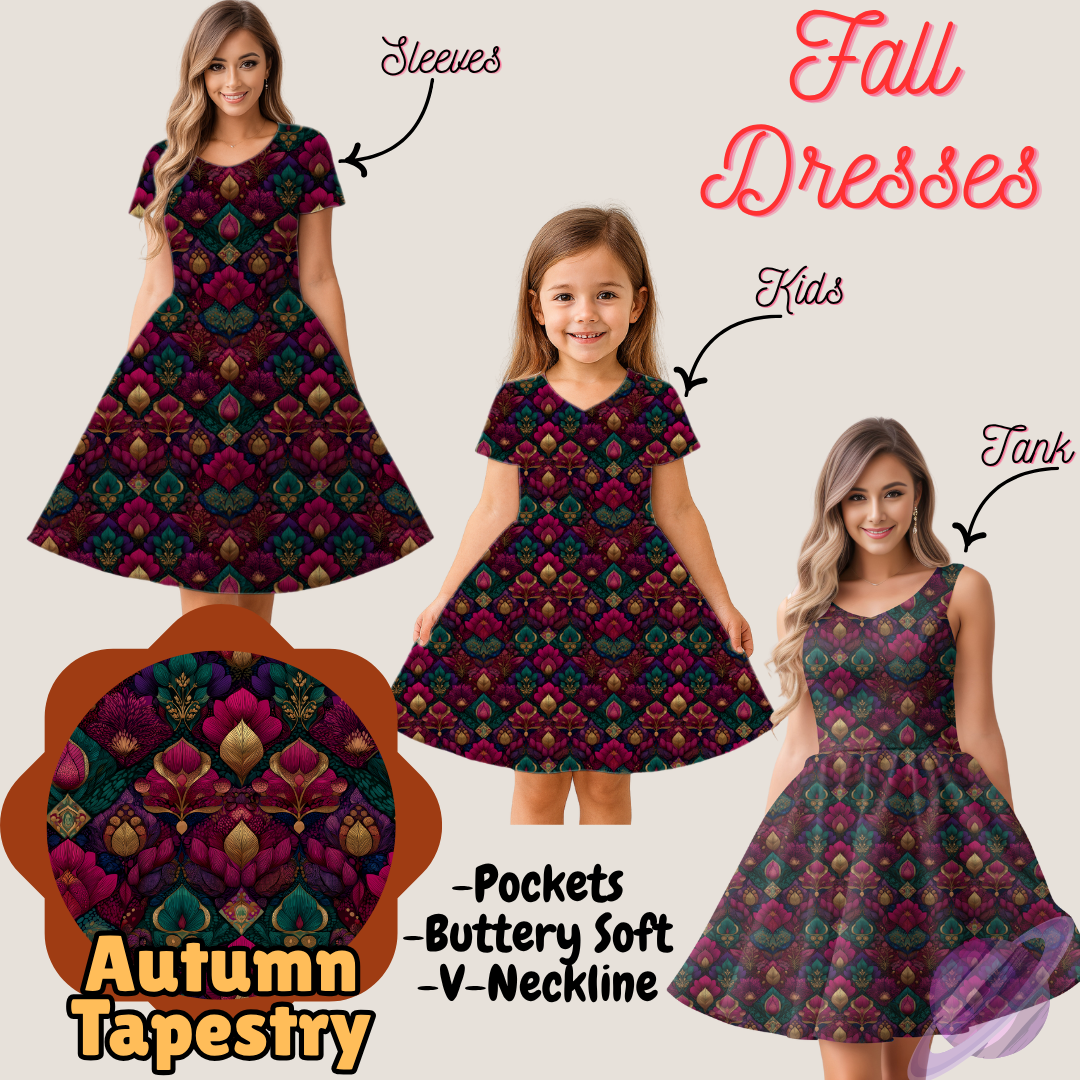 AUTUMN TAPESTRY- FALL DRESS PREORDER- CLOSING 9/12