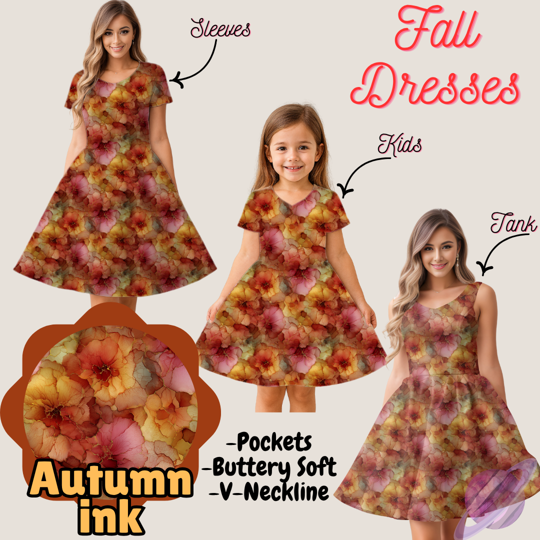 AUTUMN INK- FALL DRESS PREORDER- CLOSING 9/12