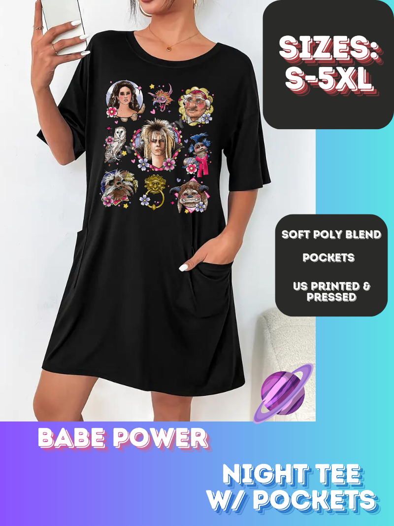 BABE POWER-SLEEP SHIRT-PREORDER CLOSING 9/20