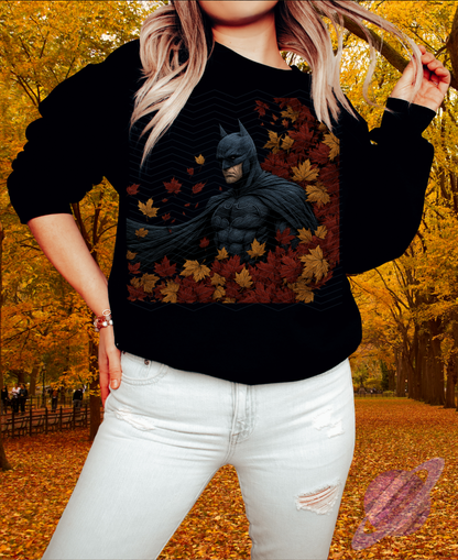 FALLING LEAVES-BAT LEAVES-CREWNECK SWEATSHIRT