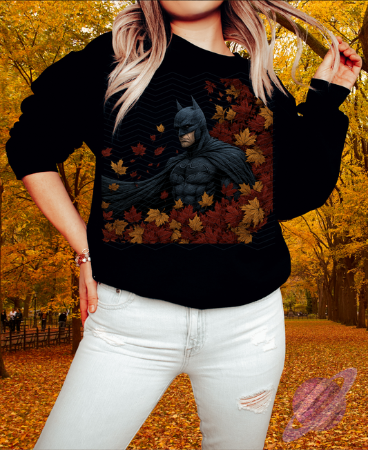 FALLING LEAVES-BAT LEAVES-CREWNECK SWEATSHIRT